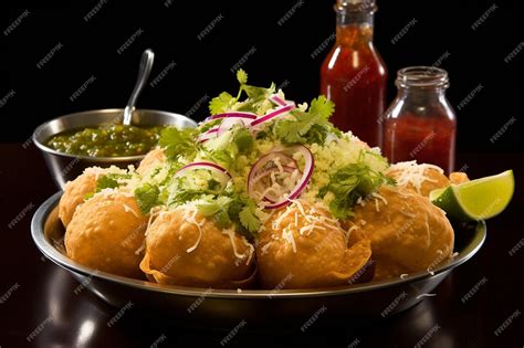  Pani Puri - Ein Geschmackserlebnis zwischen knuspriger Leichtigkeit und explodierender Würze!