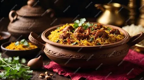  Sindhi Biryani – Ein Hochgenuss an Würzigkeit und Zartheit, serviert mit einem Hauch Exotik